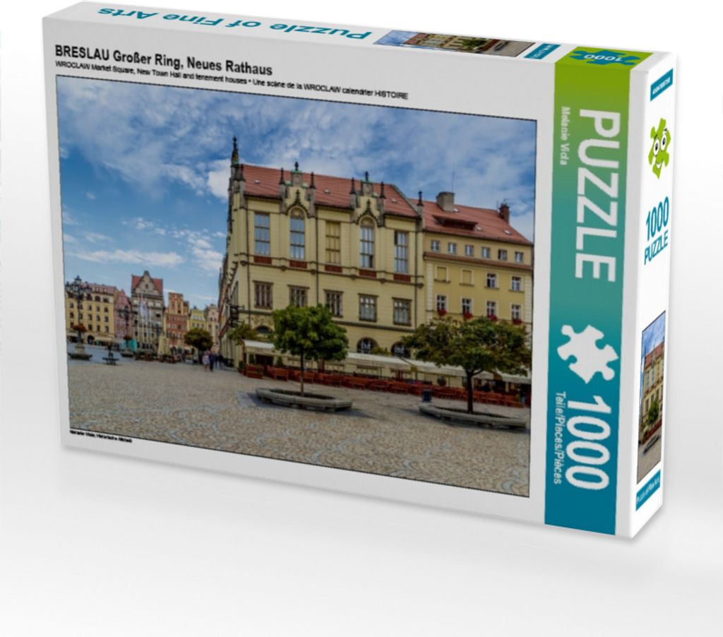 Calvendo BRESLAU Großer Ring, Neues Rathaus 1000 Teile Puzzle quer 640x480mm, Viola Melanie; 7420238