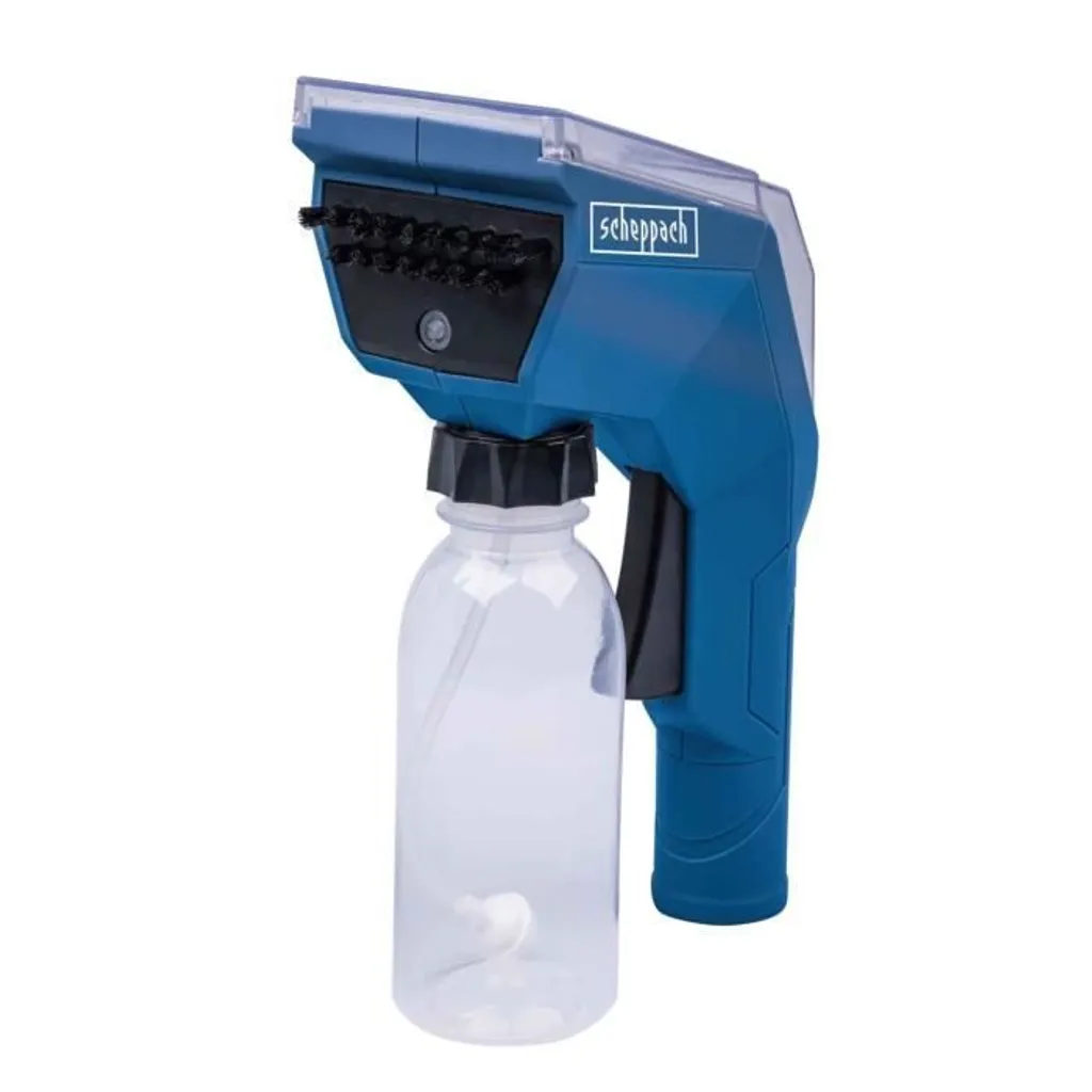Spazzola per tappezzeria Scheppach PRB300 | con grande contenitore spray da 350 ml | funzione 4 in 1 | compatibile con aspirapolvere a umido e a secco