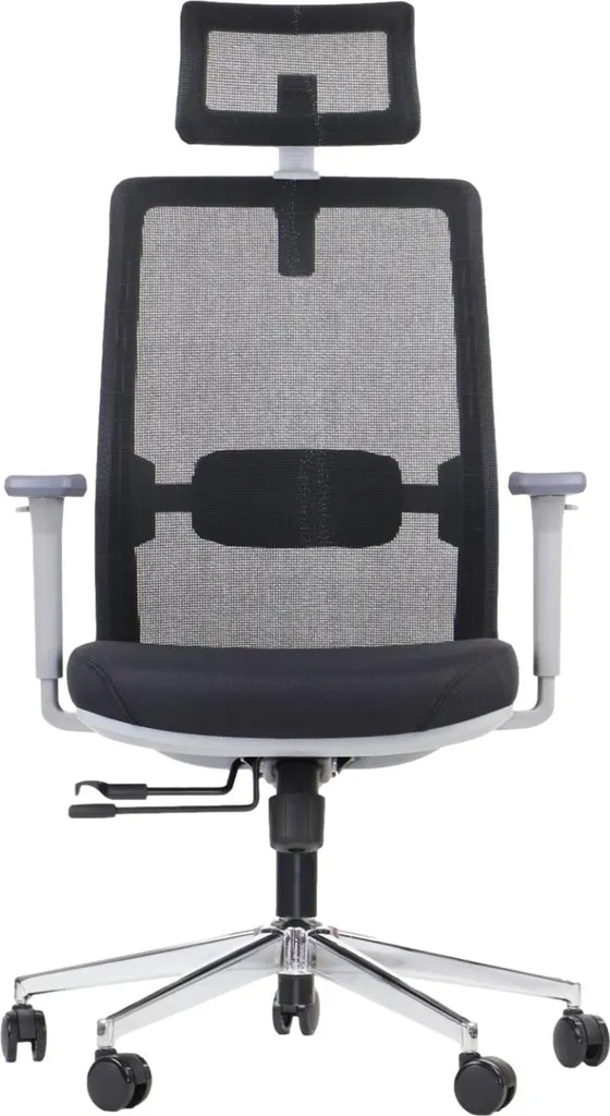 Siège de bureau CUTLER GF base chromée et support lombaire ergonomique