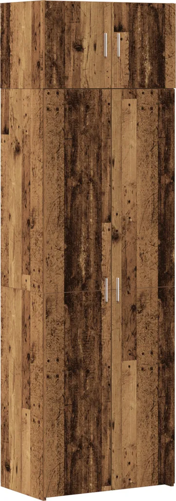 Set de meubles de rangement vidaXL en bois recyclé avec 3 armoires