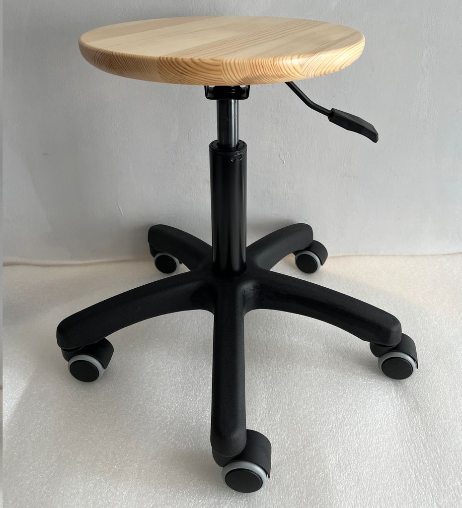 Drehbarer Hocker. Küchenhocker. Schneiderhocker. Garagenhocker. Gewächshaushocker. Holz OLA