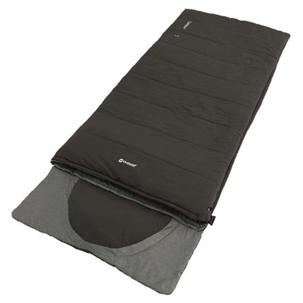 Outwell Schlafsack Contour Mitternachtsschwarz Rechter Reißverschluss