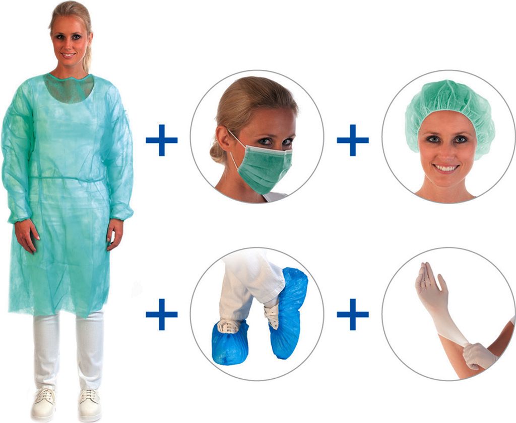 HYGOSTAR Schutzset MRSA II grün 5-teilig