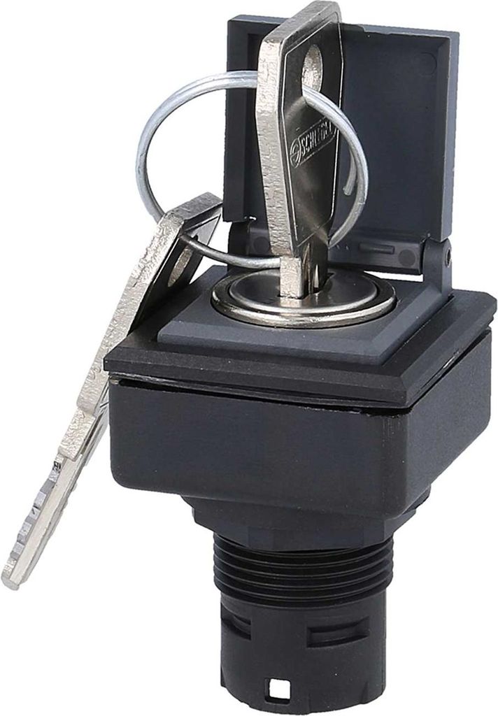 Georg Schlegel Schlüsseltaste rastend mit Schutzklappe, quadratisch, QUARTRON-JUWEL Beleuchtbar: Nein Beschriftbar: