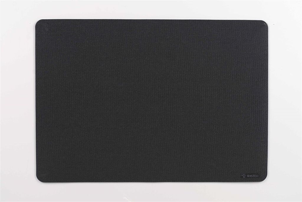 Rasteli Tischset Lederoptik Schwarz 43 x 30 cm 2er Vorteilspack