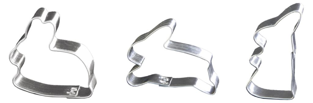 LARES Ausstecher Hasen 3er Set - versch. Größen, Produktbild 