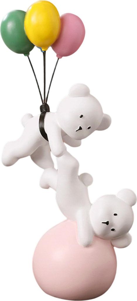 1/2 Stück Bären-Ornament, kompakt, niedlich, handgefertigt, dekorativ, langlebig, Mini-Ballon, Bär, Spielzeug, Hauszubehör für Geschenke-C