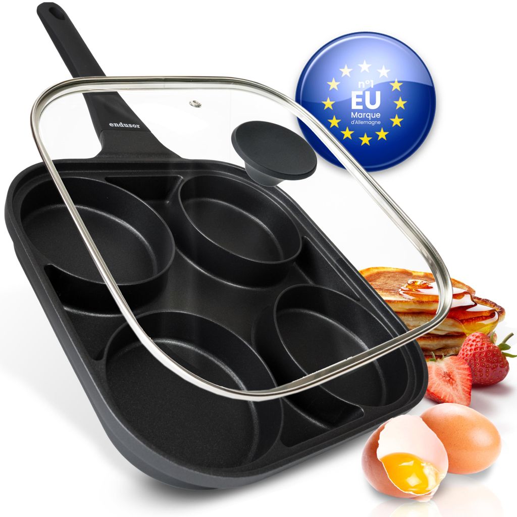 poêle à œufs au plat endusor pour tous les types de cuisinières pour cuire des œufs poêle pour œufs