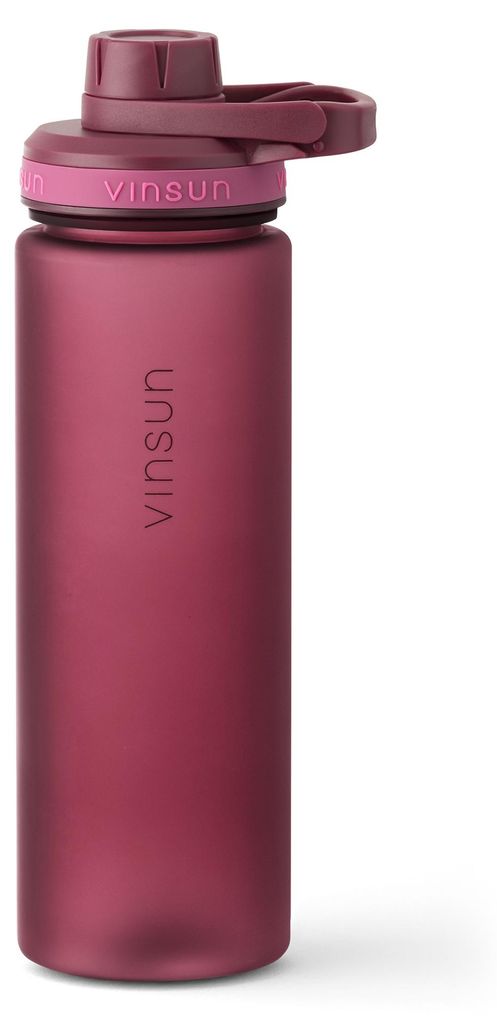 Trinkflasche 750ml Sport Flasche Wasser BPA frei Kohlensäure geeignet Vinsun