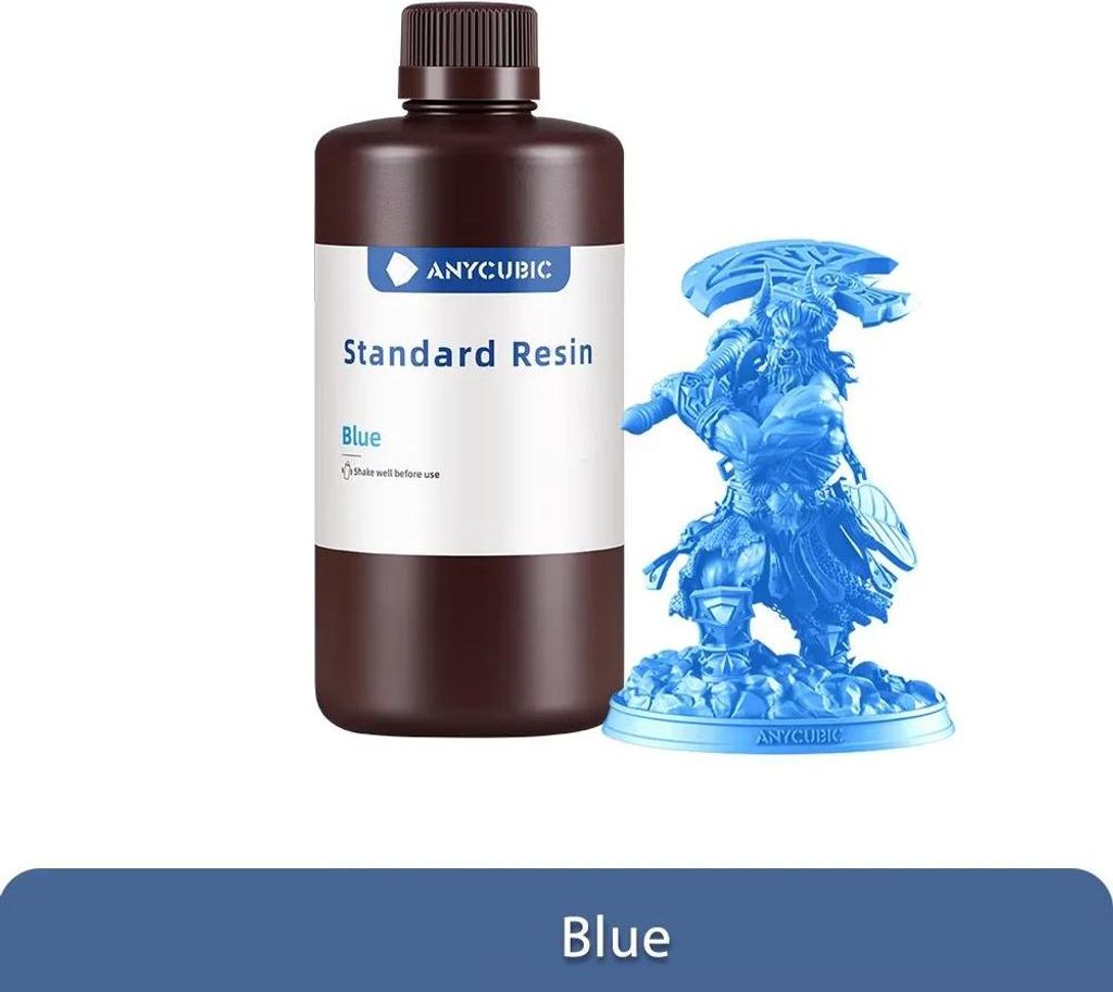 3D-Druckerharz - LCD 405 nm UV-Fotopolymer - Hohe Präzision - 5 kg - Für LCD/MSLA 3D-Drucker - Blau