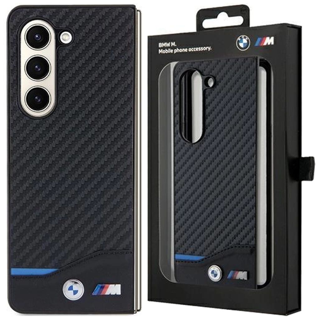 BMW M PolyurethanCarbon blau Line Case für Samsung Galaxy Z Produktbild 