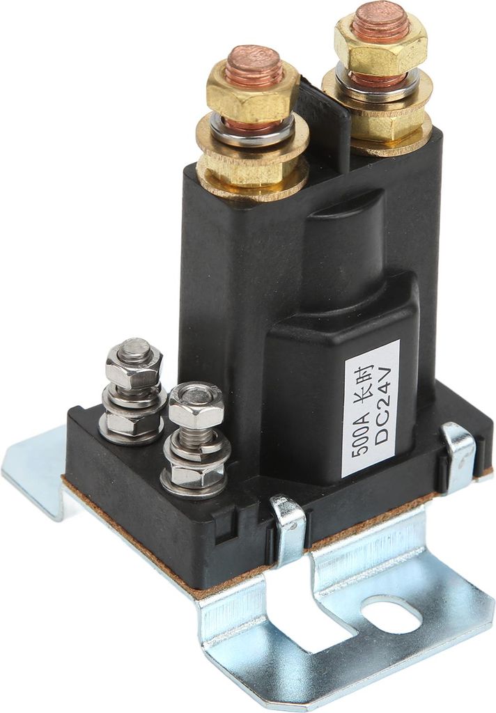24 V 500A Starter Relay Red Copper Heavy Current Nomal Open für Gabelstapler Engineering Automotive Multi -Batterie -System
