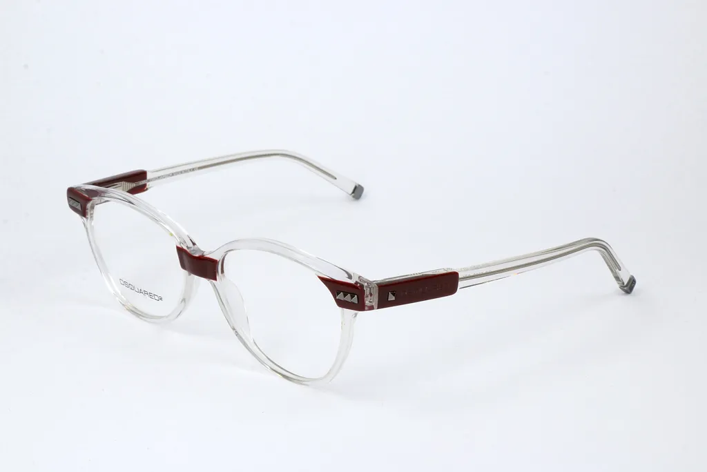 Lunettes de Vue Bordeaux Dsquared2 DQ5080 Acétate de Luxe pour Femme