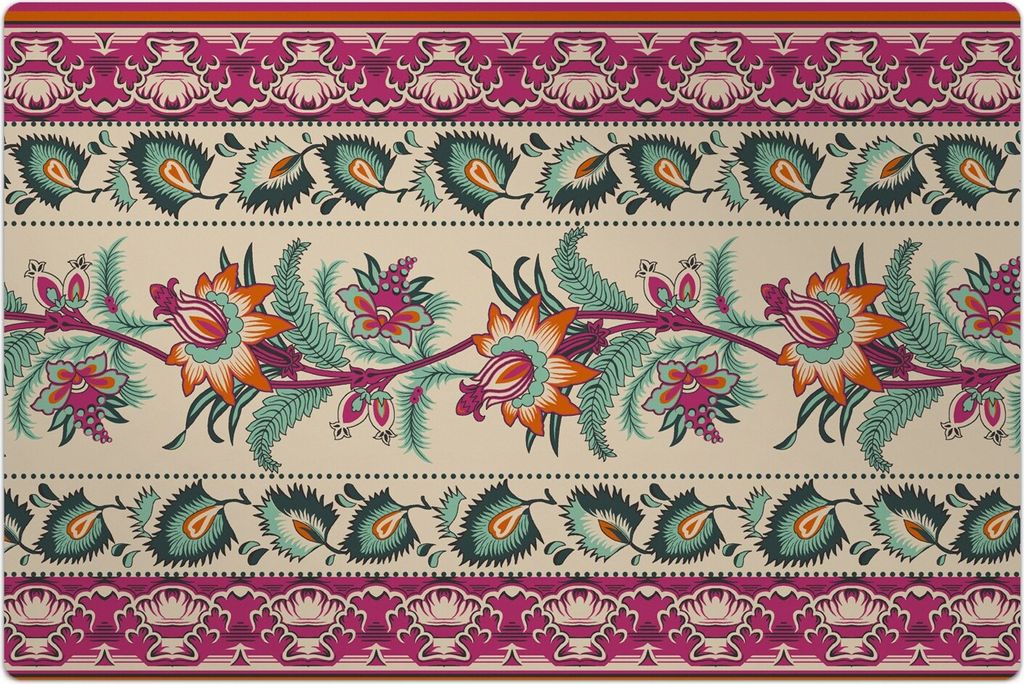 Küchenmatte 140x210 cm Vinylmatte Bodenmatte Dekoration - Portugiesische Mosaiken