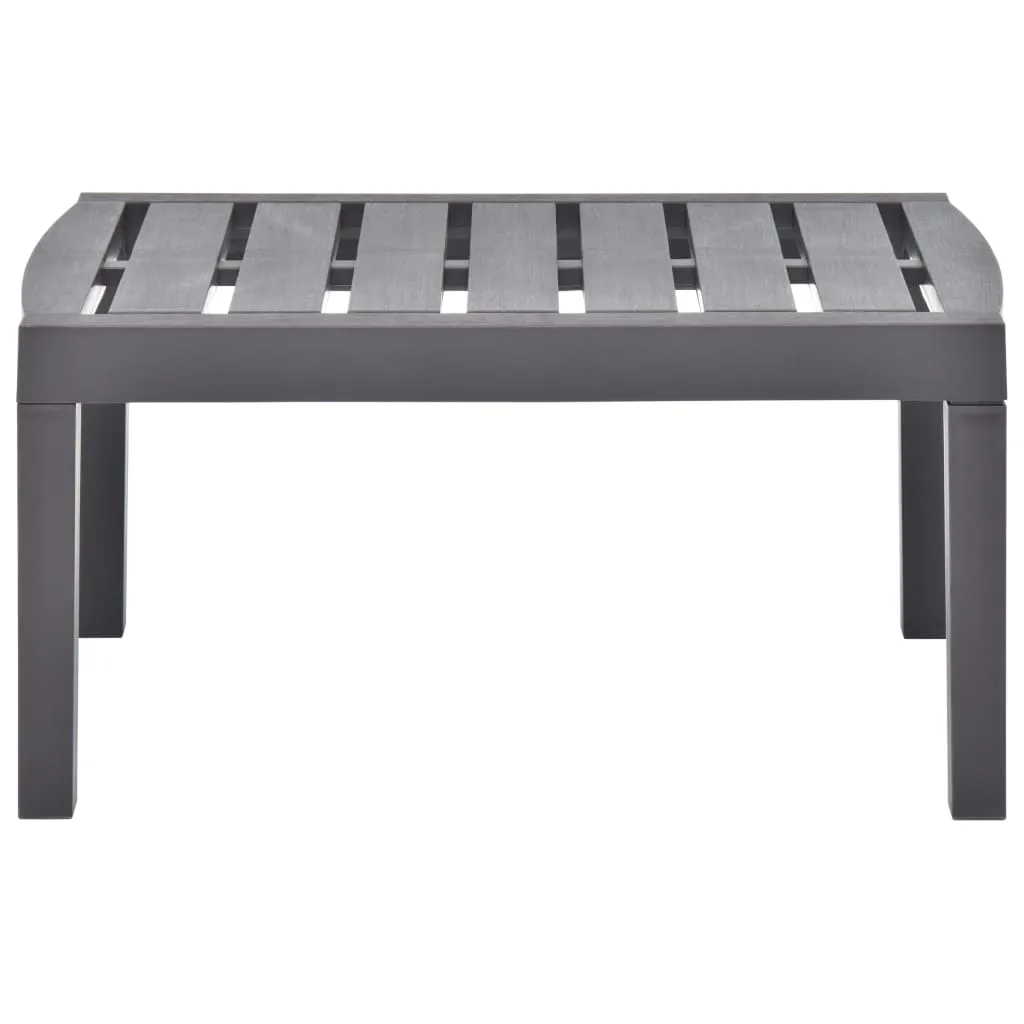 Table de Jardin Rectangulaire Moka Résistante aux UV et Intempéries