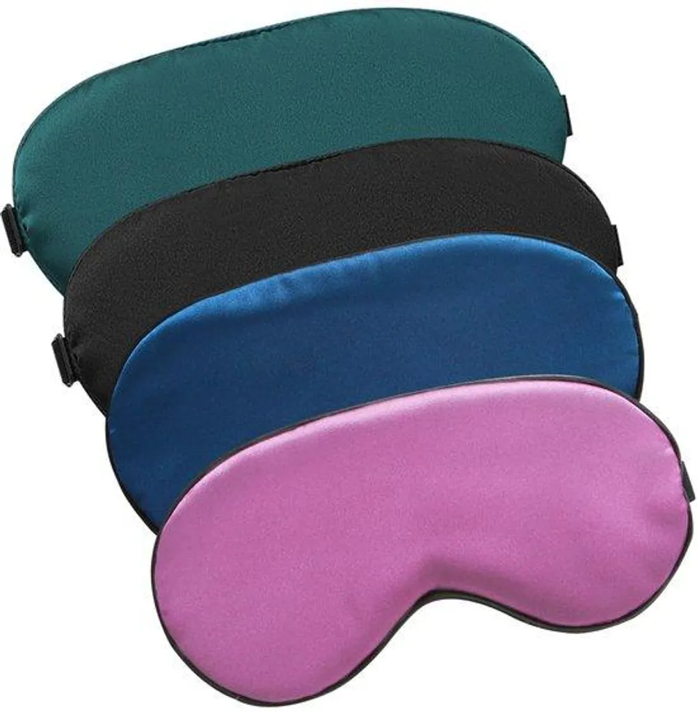 Masque de repos en soie pour voyage et maison - Pack de 4 occultants