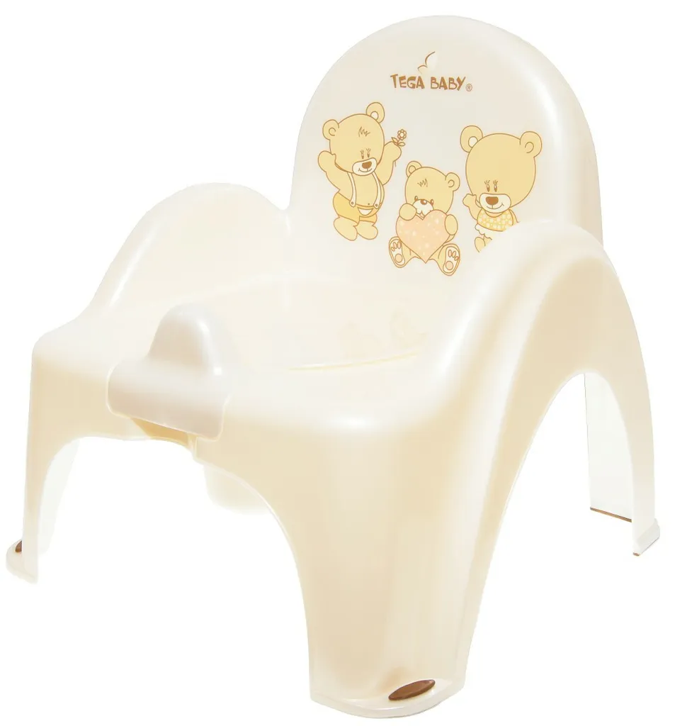 Apprendre la propreté avec la chaise-pot TEGA BABY Teddy blanc perle