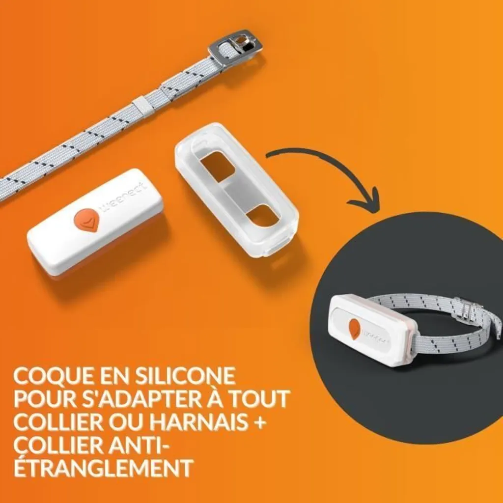 Weenect XS Traceur GPS pour chat noir et blanc - Localisation en temps réel - 3