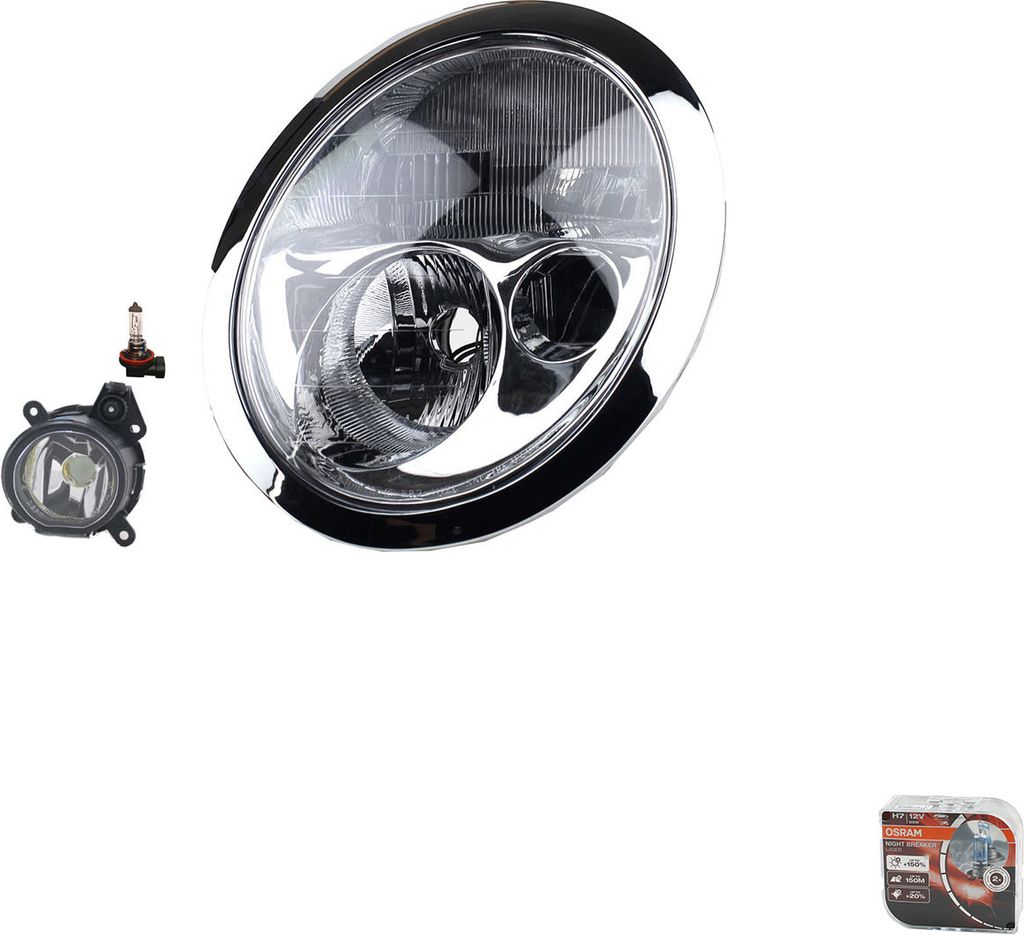 Johns, Scheinwerfer + Osram Night Breaker Laser passend für BMW Mini R50 R53 63126911703 6911703 63176925049 1477670 63171477670 63176911721 69117...