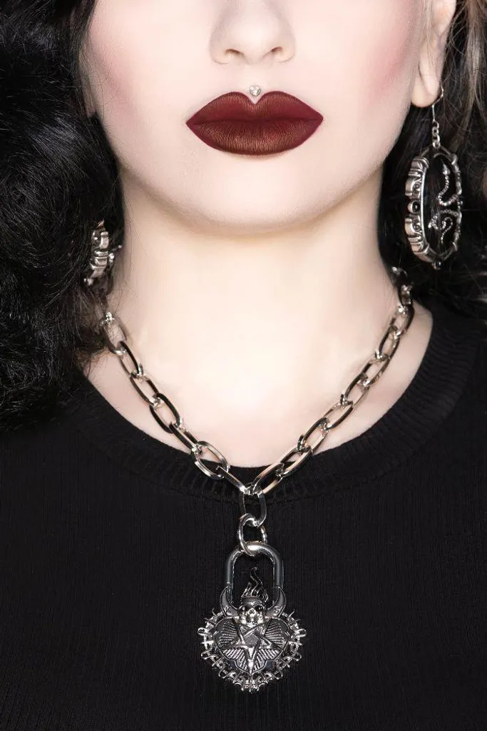 Collana Killstar Cuore Infedele - Gioiello Vintage Gothic Romantico