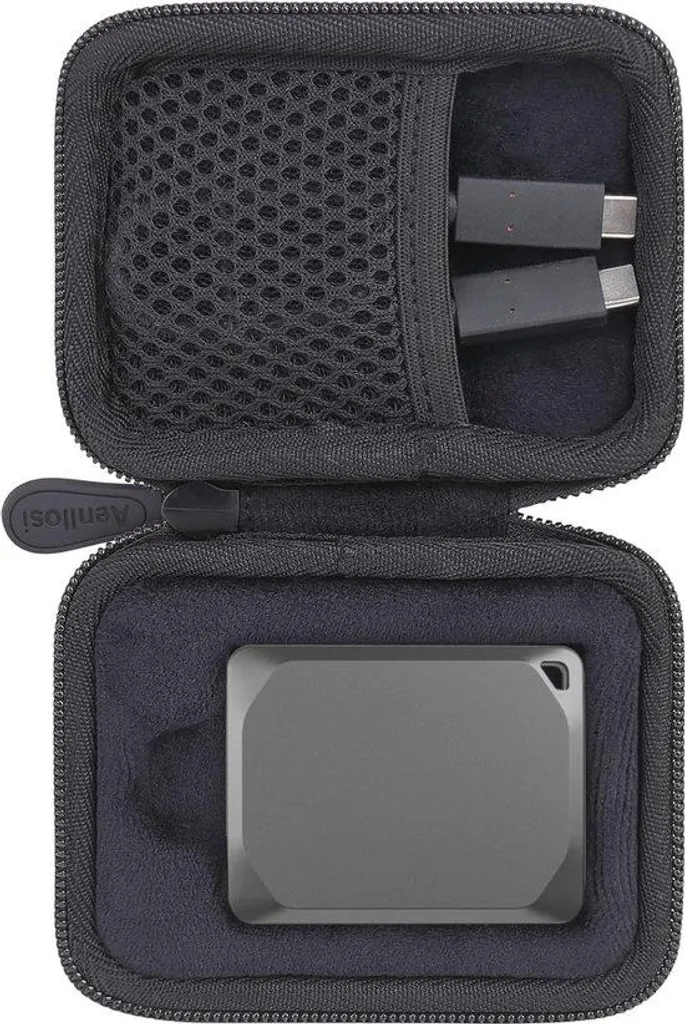 Housse de transport et organiseur pour disque SSD externe et clés USB