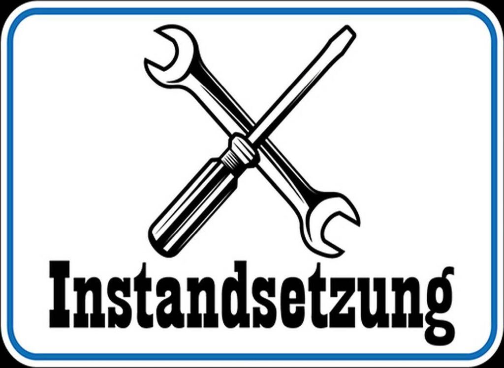 vianmo Holzschild 30x40 cm Instandsetzung Reparatur