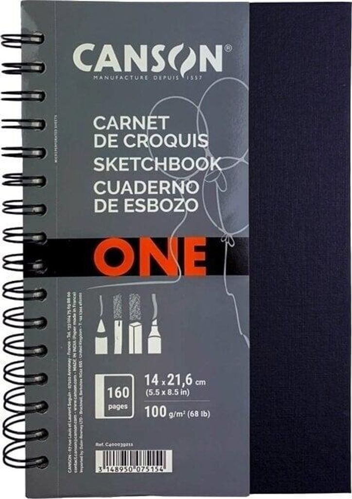 CANSON C400039211 CANSON Skizzenbuch ARTBOOK ONE, DIN A5, Zdjęcie produktu 