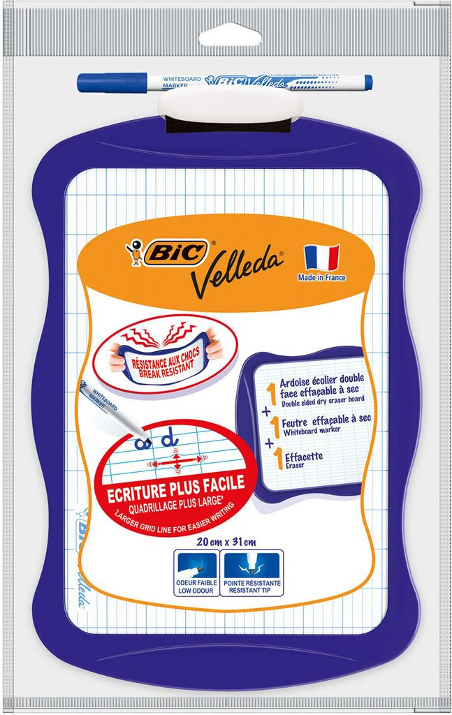 Bic 841362 BIC KIDS Tableau blanc Velleda, dimensions : (L) Image du produit 