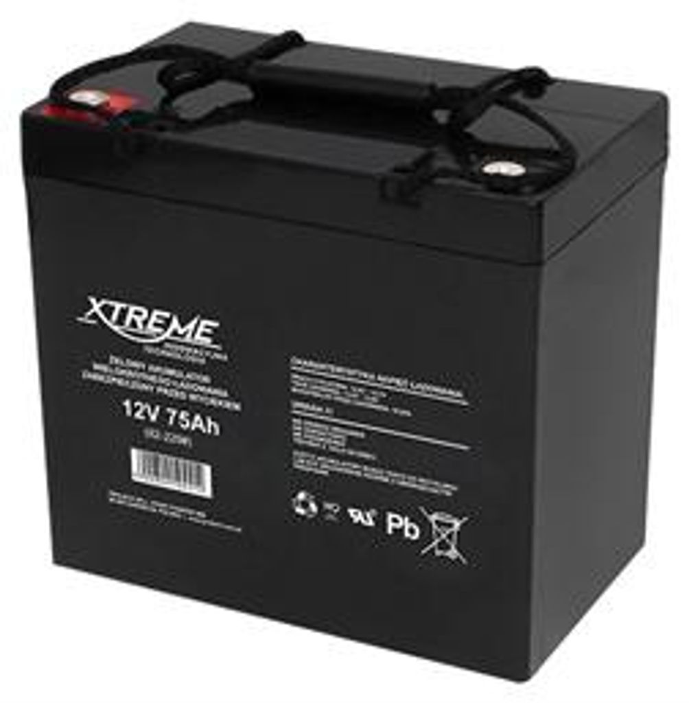 Blow Gel battery 12V 75Ah XTREME Immagine del prodotto 