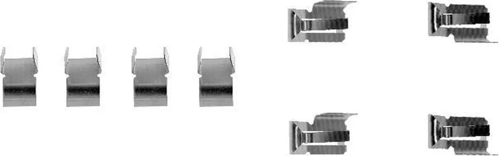 Supprimer bruits freins DAIHATSU Feroza : Kit accessoires HELLA 8DZ