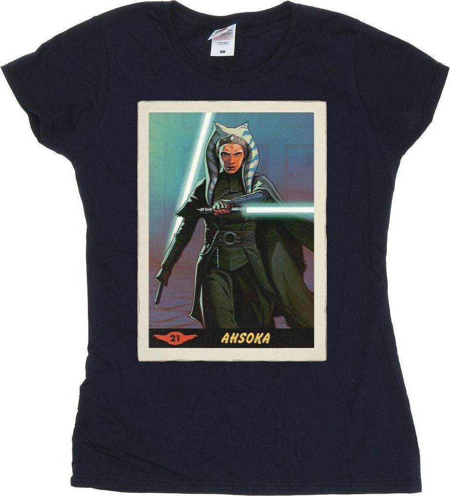 Star Wars - "The Mandalorian" T-Shirt für Damen BI43218 (M) (Marineblau)