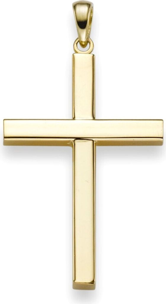 Anhänger Kreuz 38x20,5mm aus 750 Gold Gelbgold Halsschmuck schlicht