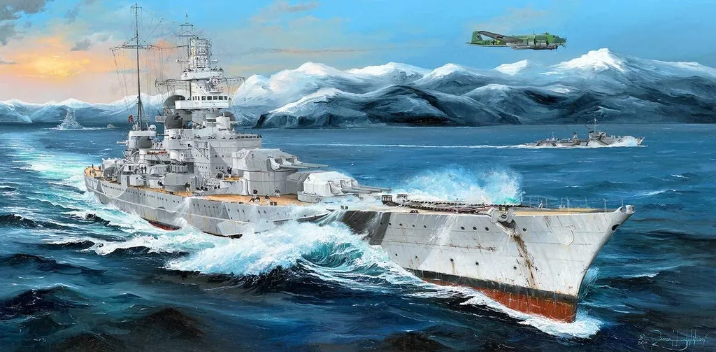 Maquette à Construire Scharnhorst 1/200 Trumpeter pour Collection
