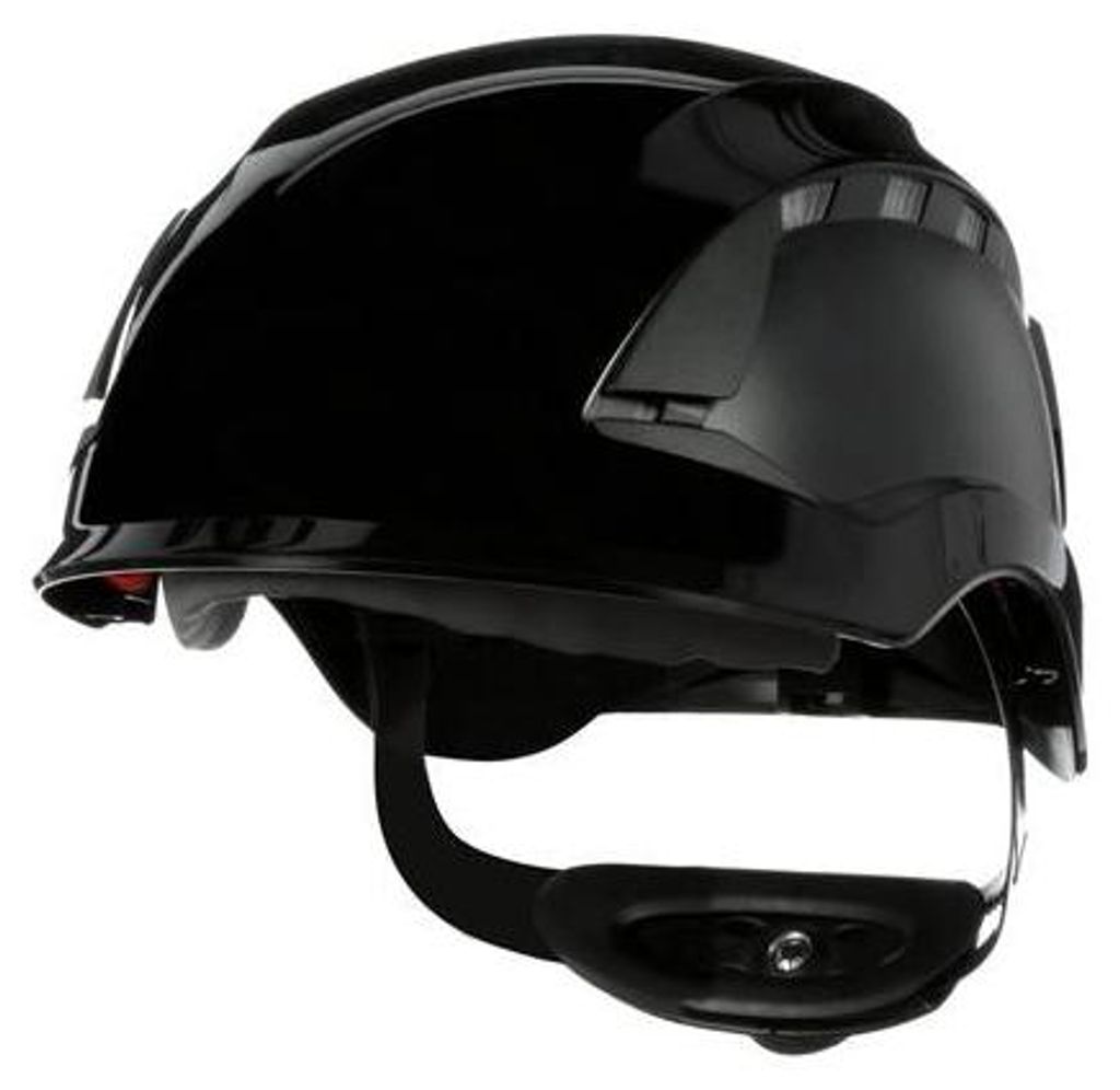 14x 3M SecureFit Schutzhelm X5500, belüftet, CE, Schwarz, X5512V-CE | Packung (4 Stück)