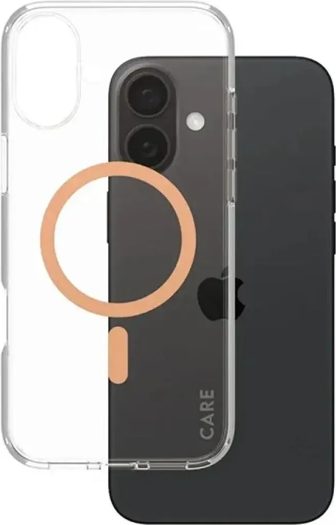 PanzerGlass iPhone 16 Plus Cover Trasparente Peachy MagSafe Urban