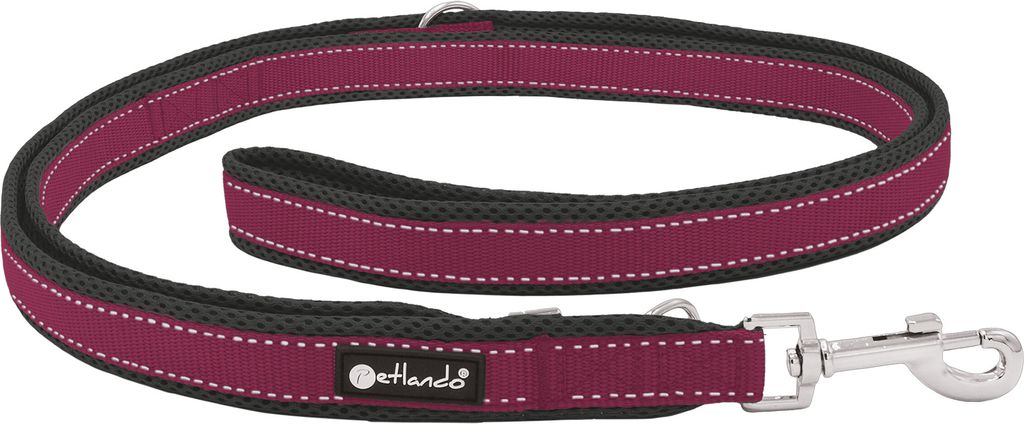 Petlando Outdoor Führleine 2,3 m berry Größe S Produktbild 