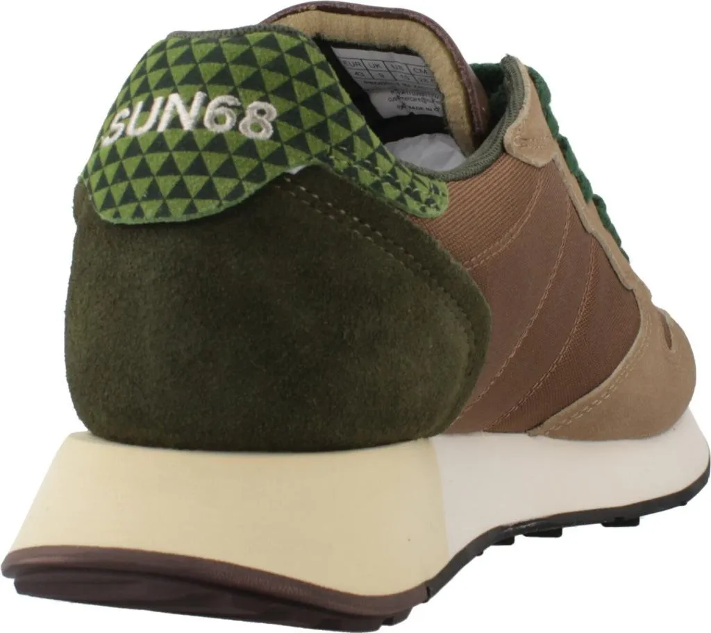 Baskets Homme Sun68 168865 Marron avec Semelle Confort et Design