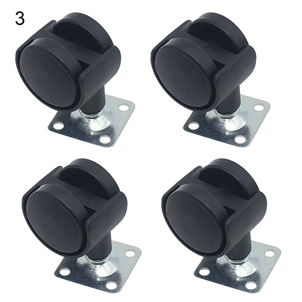 4pcs 1 Zoll Casters Super -Bearing -Kapazität einfach zu installieren 360 Grad Rosturdy Universal Swivel Casters für den Executive Chair-3
