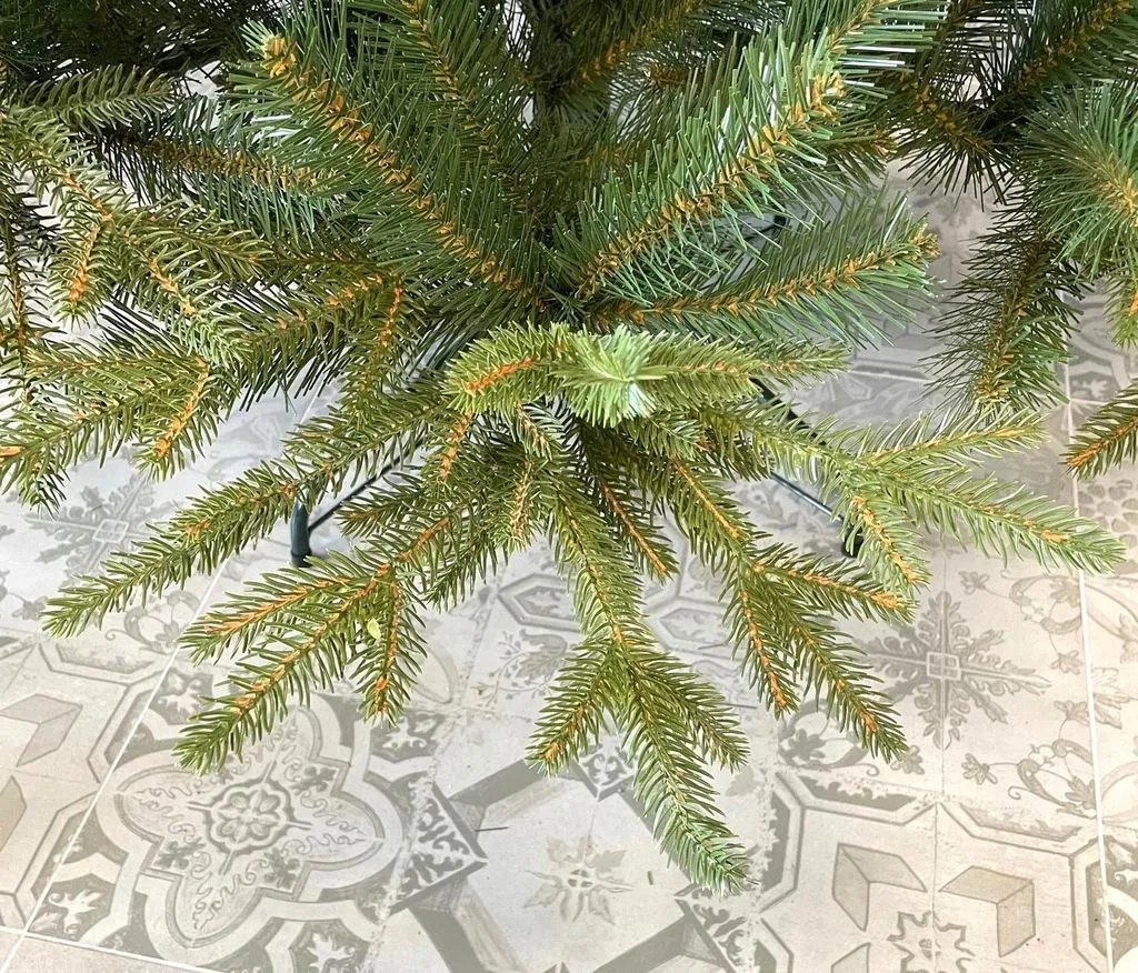 Sapin Noël Artificiel 220 cm sans Perte d'Aiguilles Aspect Naturel