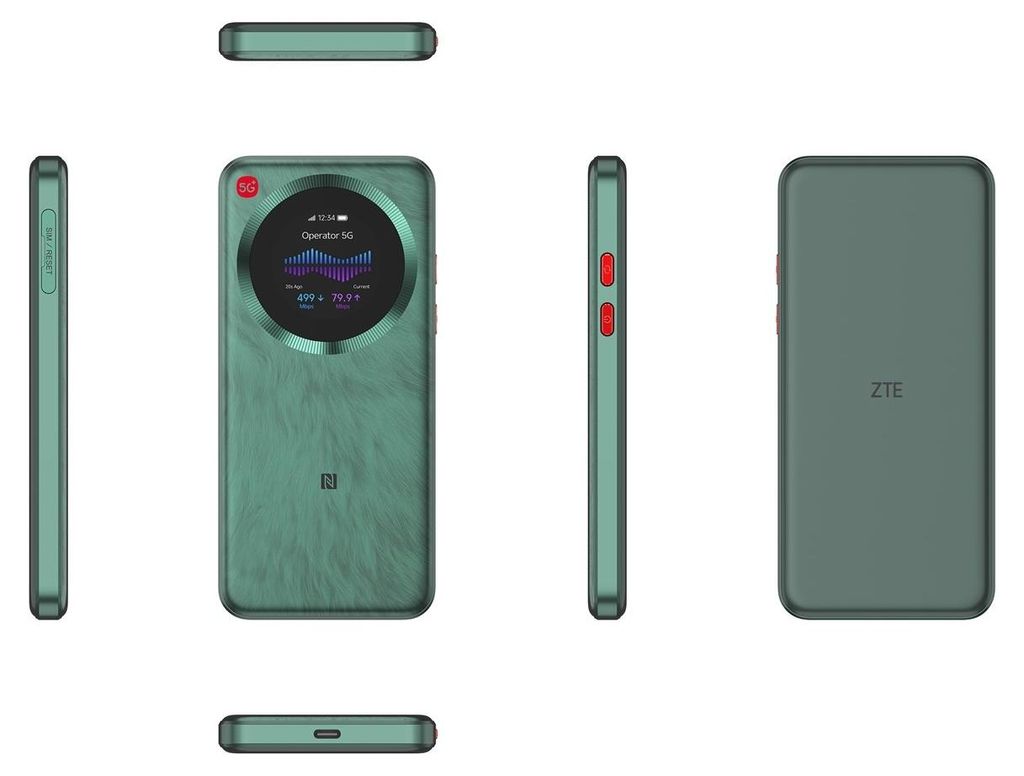 Router ZTE U30 Pro WiFi 6 AX300 Dual Band 2.4/5 GHz Zielony Zdjęcie produktu 