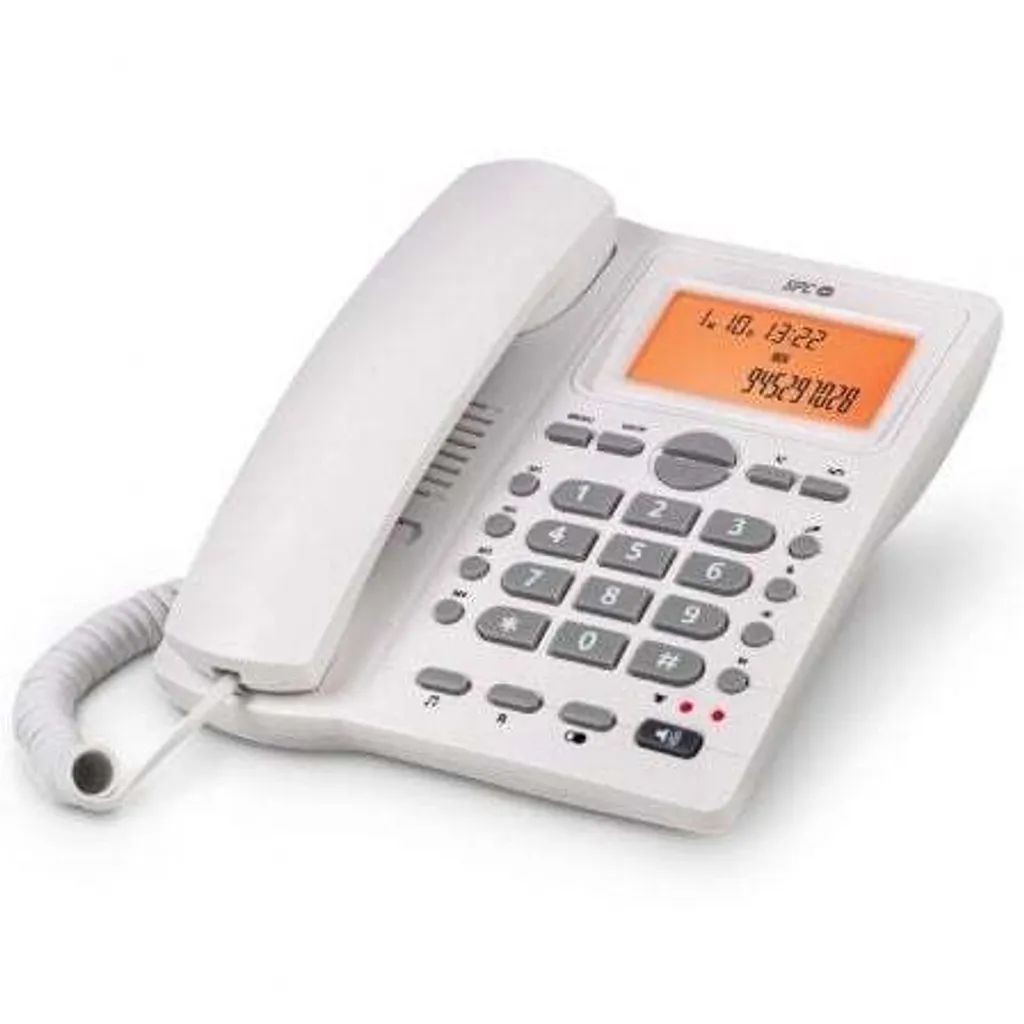 Téléphone fixe pour senior avec touches mémoires et écran bien lisible