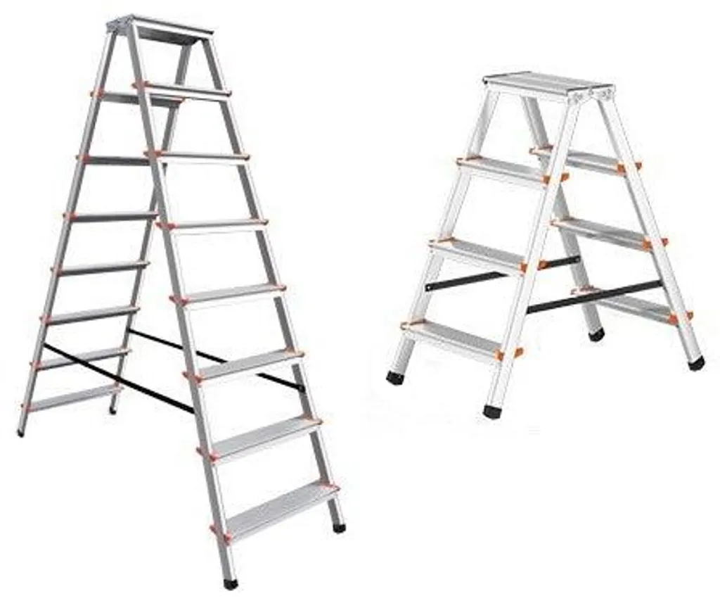 Échelle double aluminium Tip Tap Brixo 5 marches avec câble de renfort