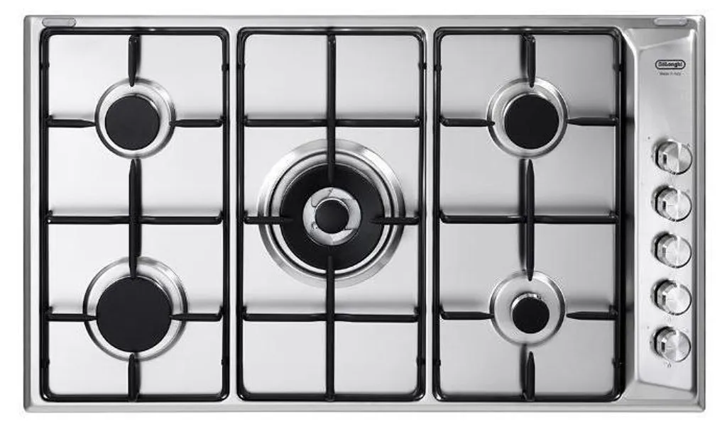 Table cuisson gaz 5 feux De'Longhi DLI 59 DD 90cm inox : fini le manque de place
