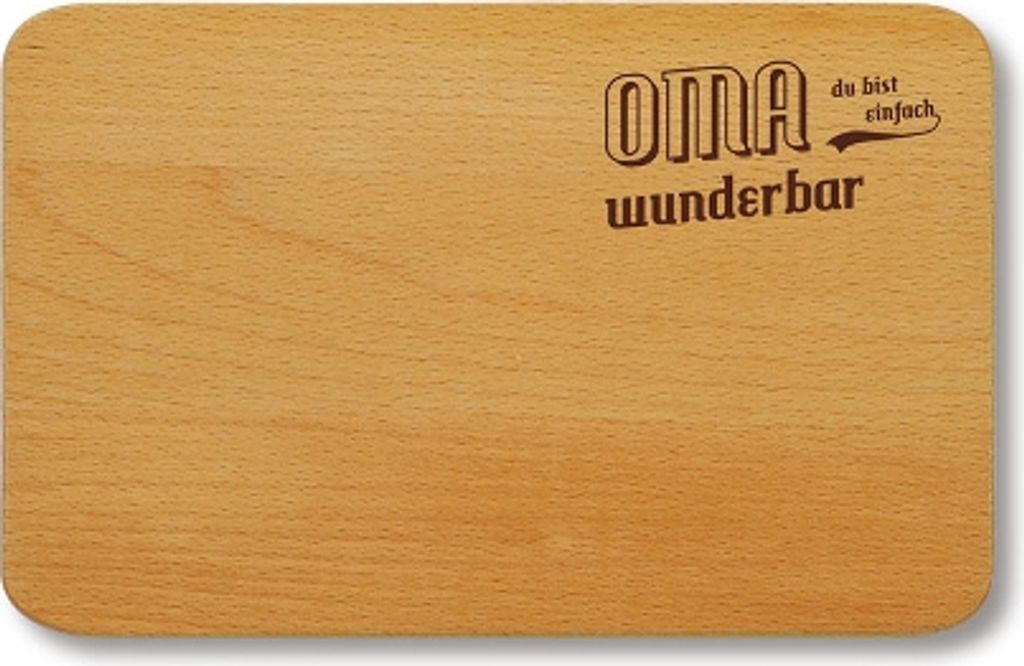 KESPER 85011 Schneidebrettchen aus Buche - Oma du bist Produktbild 