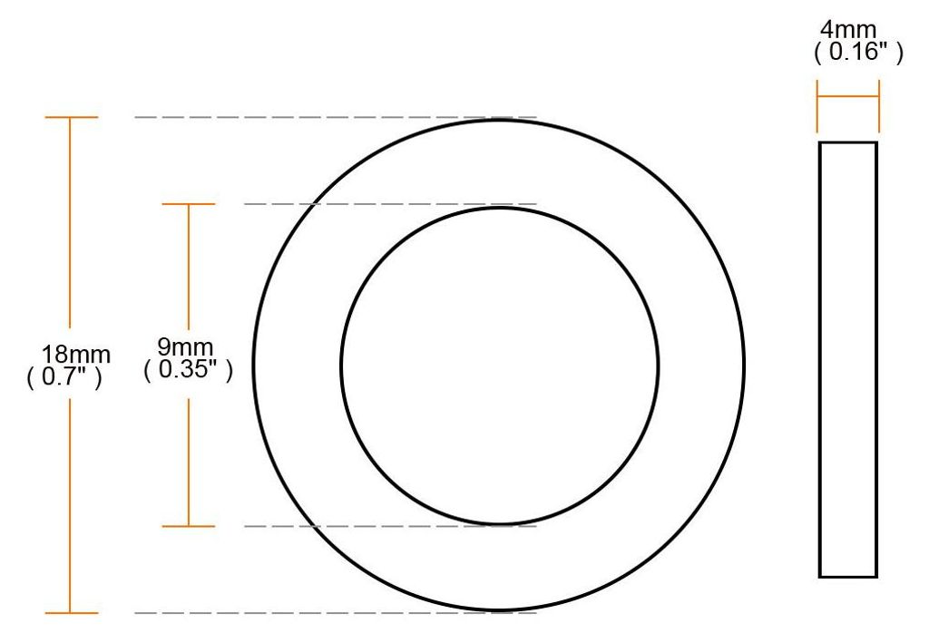 10 Stš¹ck Gummi Unterlegscheiben 18 mm Au?endurchm. 10 mm Innendurchm. 4 mm Dicke fš¹r Wasserschlauch Wasserhahn
