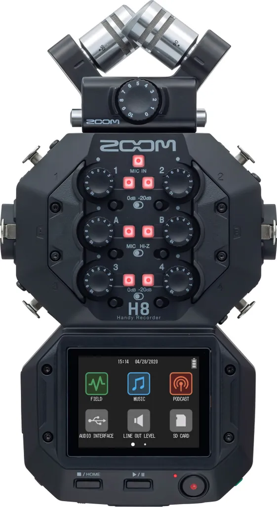 Enregistreur Zoom H8 pour tournage vidéo et podcasting professionnel
