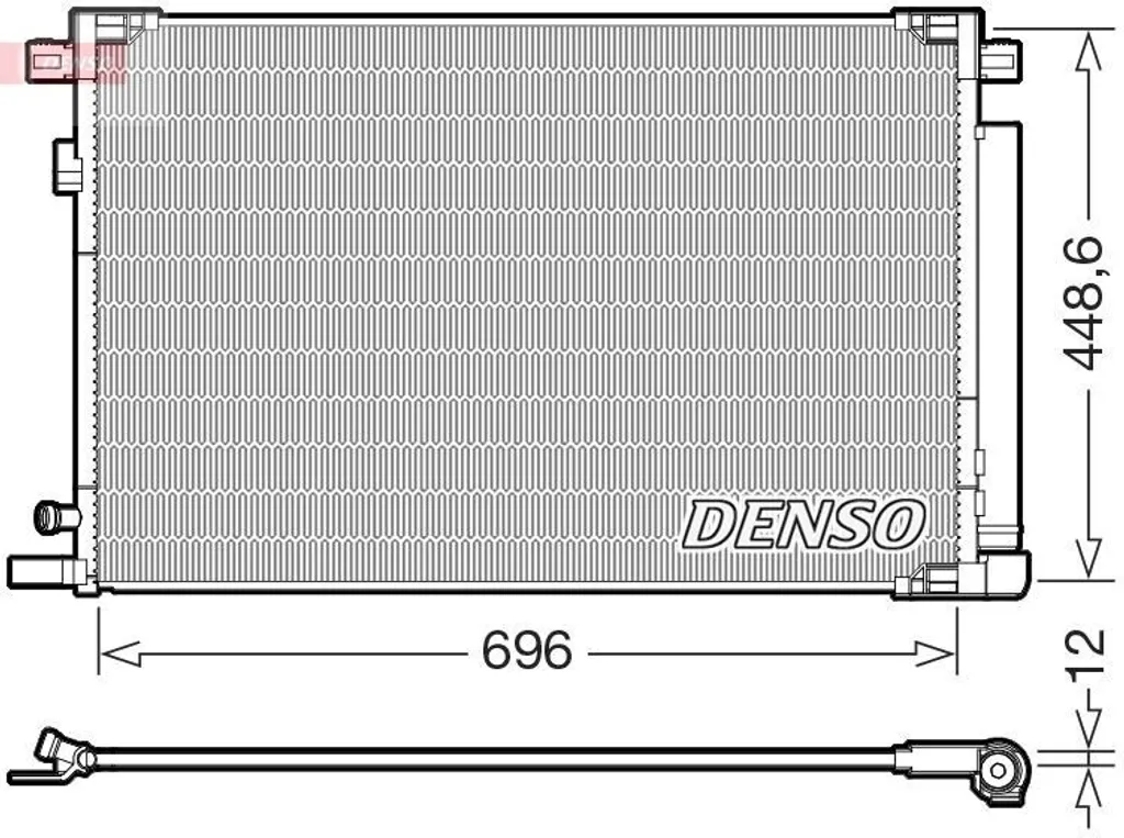 Condenseur de climatisation DENSO DCN50128 pour TOYOTA RAV4 V (XA50)