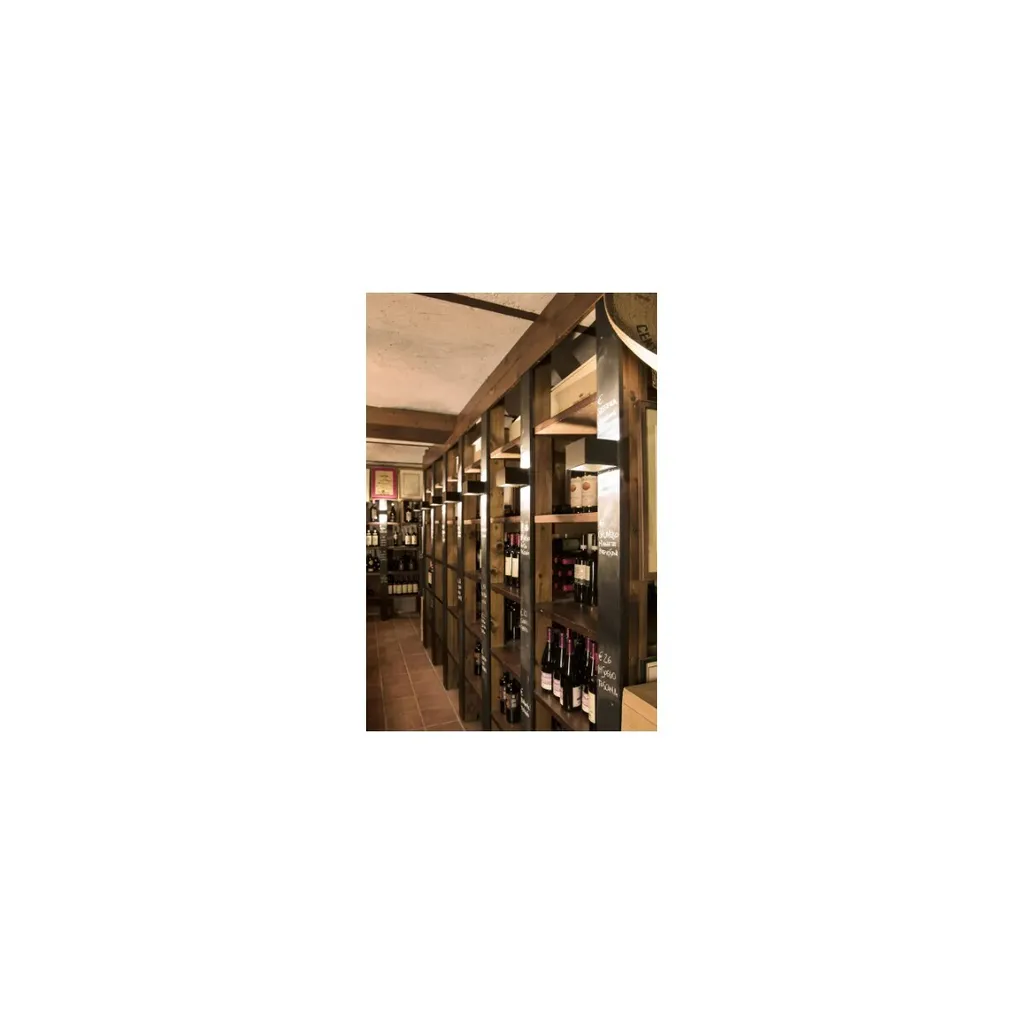 Logs In LED Wall Light 5W 3000K | Minimal Design Nero e Oro Ottone - 6