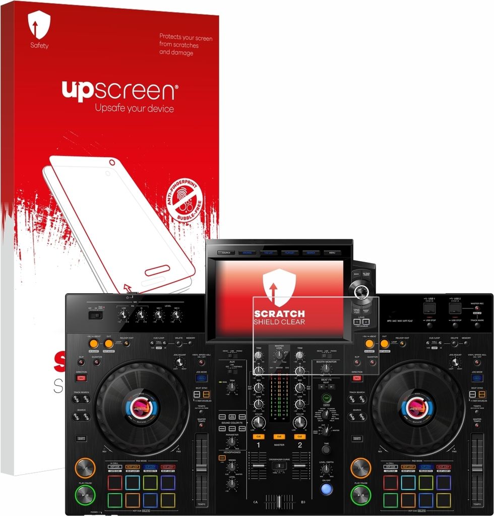 upscreen Schutzfolie für Pioneer XDJ-RX3 Displayschutz Displayschutzfolie Folie Klar Transparent