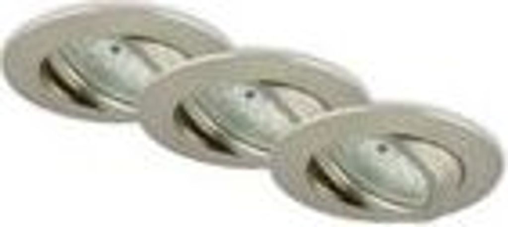 LED Einbauleuchten Dimmbar Schwenkbar 3er Set 5,5 W silber Kunststoff Briloner